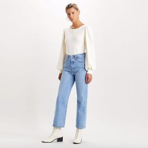 Levi Ribcage Straight Ankle Jeans